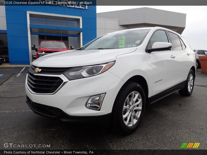 Summit White / Jet Black 2018 Chevrolet Equinox LT AWD