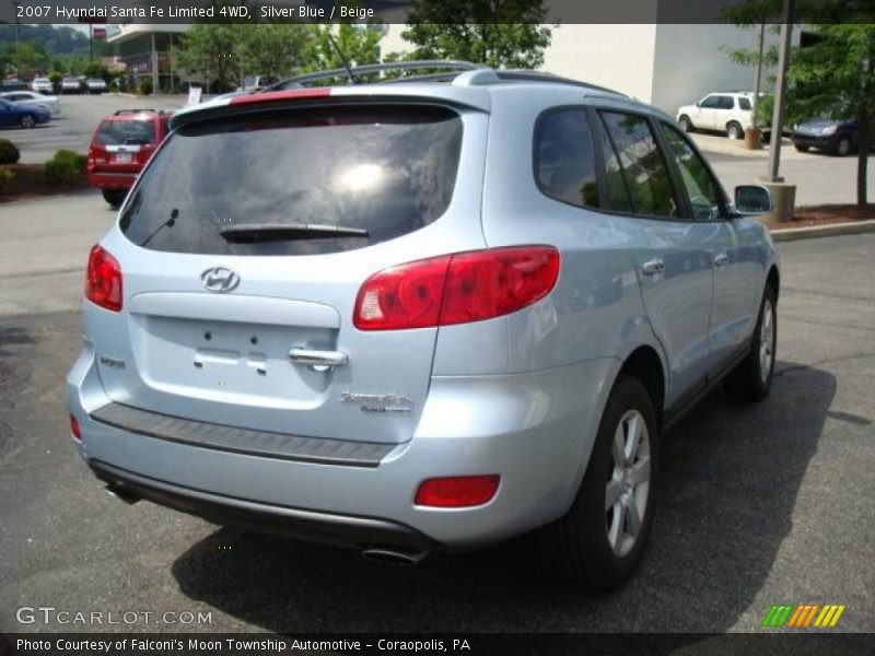 Silver Blue / Beige 2007 Hyundai Santa Fe Limited 4WD