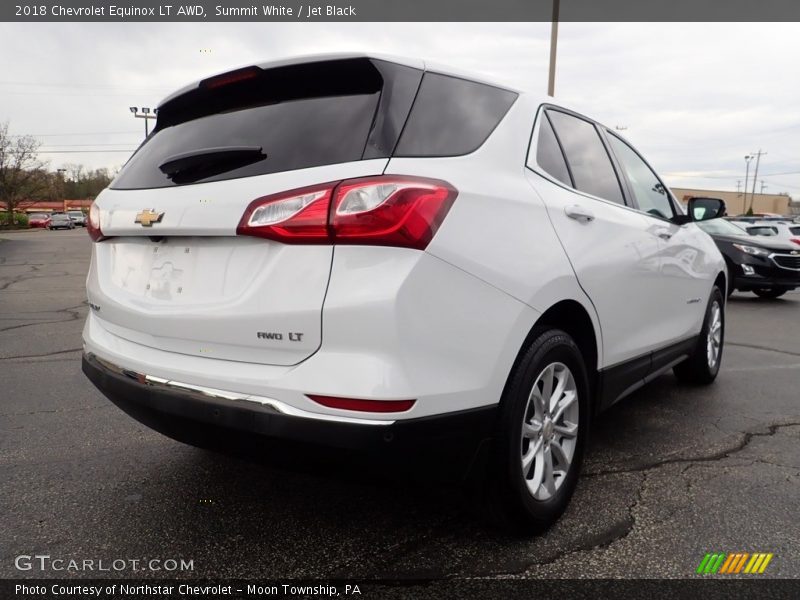 Summit White / Jet Black 2018 Chevrolet Equinox LT AWD