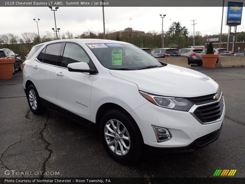 Summit White / Jet Black 2018 Chevrolet Equinox LT AWD