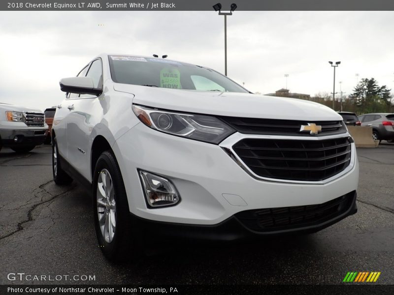 Summit White / Jet Black 2018 Chevrolet Equinox LT AWD