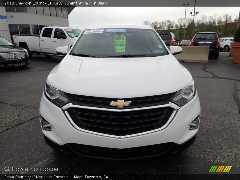 Summit White / Jet Black 2018 Chevrolet Equinox LT AWD