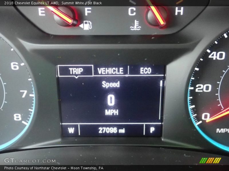 Summit White / Jet Black 2018 Chevrolet Equinox LT AWD
