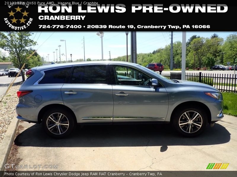 Hagane Blue / Graphite 2019 Infiniti QX60 Pure AWD