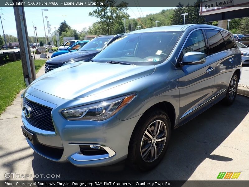 Hagane Blue / Graphite 2019 Infiniti QX60 Pure AWD