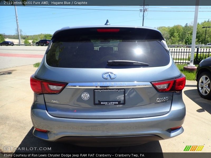Hagane Blue / Graphite 2019 Infiniti QX60 Pure AWD