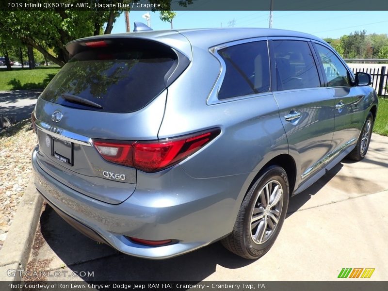 Hagane Blue / Graphite 2019 Infiniti QX60 Pure AWD