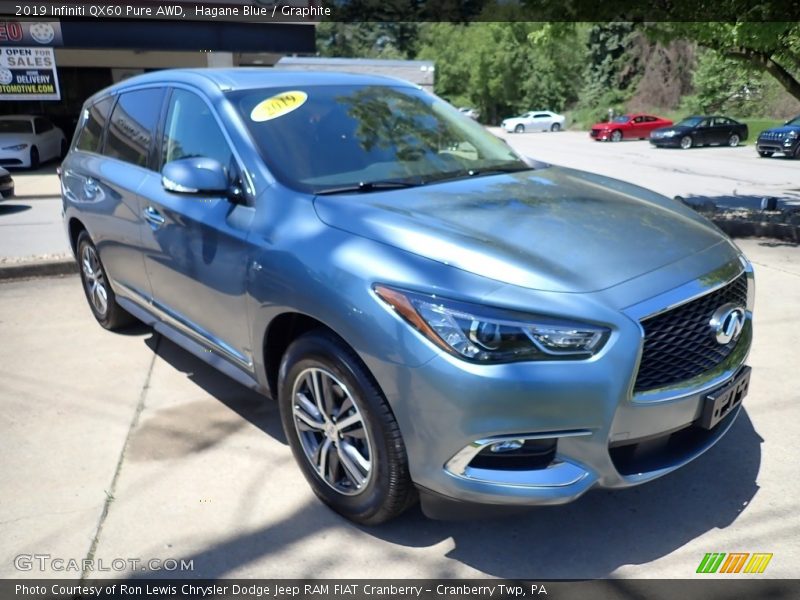 Hagane Blue / Graphite 2019 Infiniti QX60 Pure AWD
