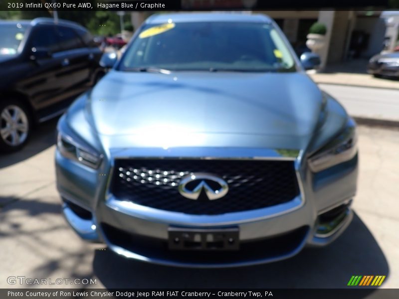 Hagane Blue / Graphite 2019 Infiniti QX60 Pure AWD