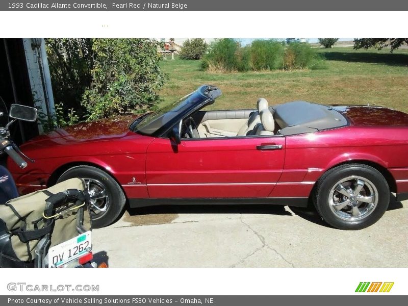 Pearl Red / Natural Beige 1993 Cadillac Allante Convertible