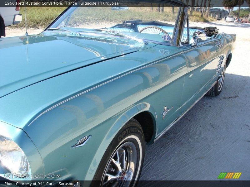 Tahoe Turquoise / Turquoise 1966 Ford Mustang Convertible