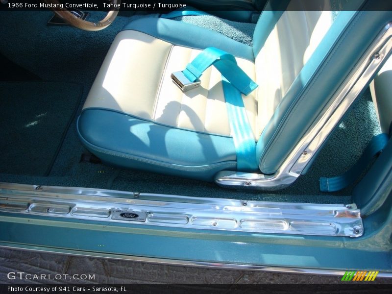 Tahoe Turquoise / Turquoise 1966 Ford Mustang Convertible