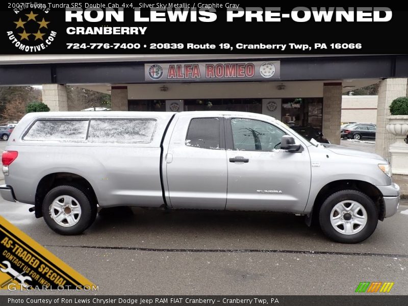 Silver Sky Metallic / Graphite Gray 2007 Toyota Tundra SR5 Double Cab 4x4
