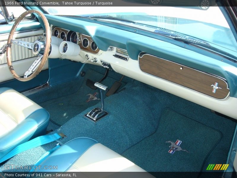  1966 Mustang Convertible Turquoise Interior