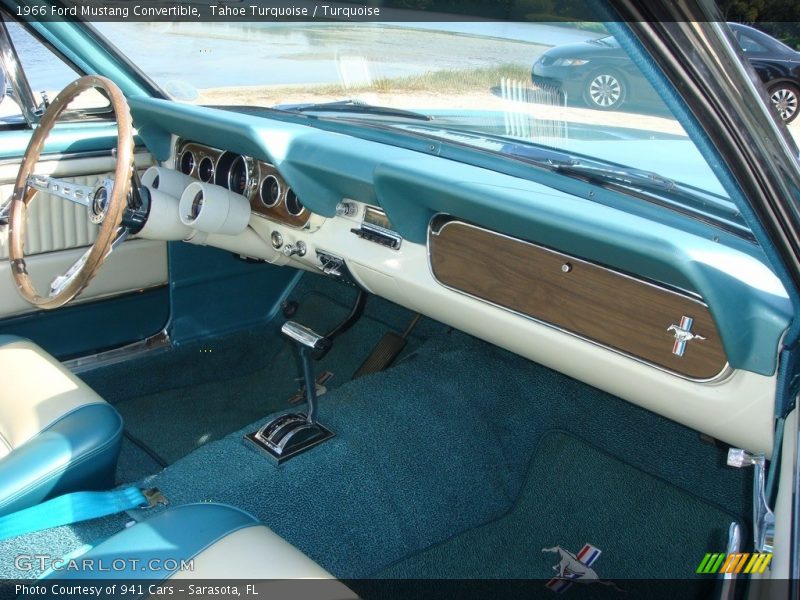 Tahoe Turquoise / Turquoise 1966 Ford Mustang Convertible