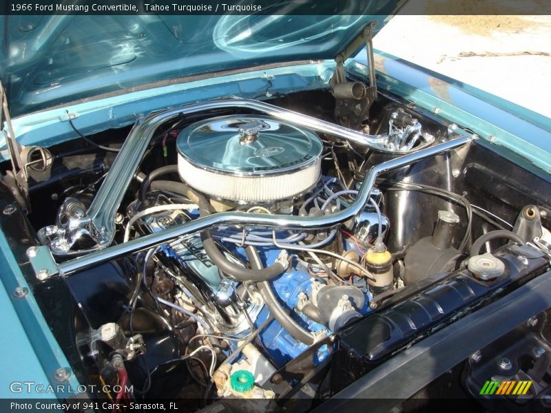 Tahoe Turquoise / Turquoise 1966 Ford Mustang Convertible