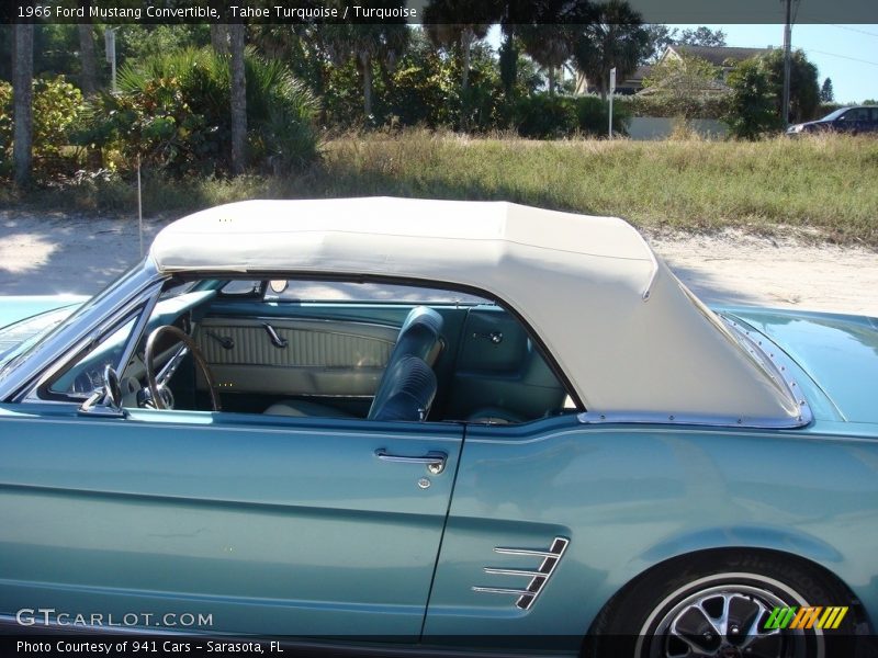 Tahoe Turquoise / Turquoise 1966 Ford Mustang Convertible