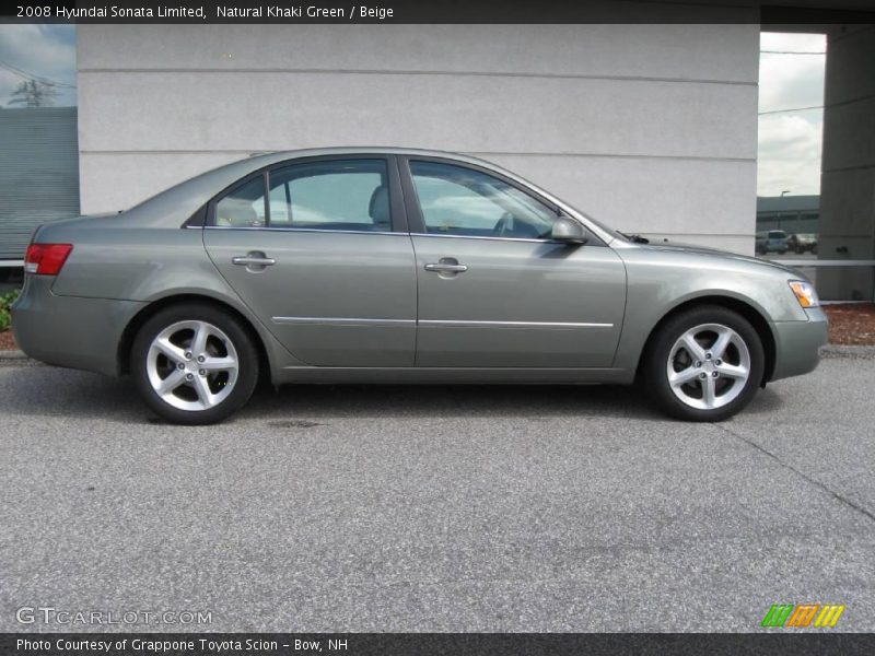 Natural Khaki Green / Beige 2008 Hyundai Sonata Limited