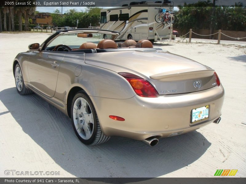 Egyptian Sand Pearl / Saddle 2005 Lexus SC 430