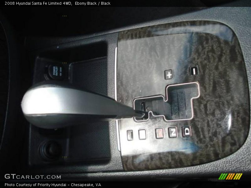 Ebony Black / Black 2008 Hyundai Santa Fe Limited 4WD