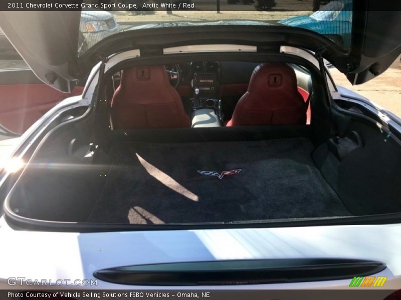 Arctic White / Red 2011 Chevrolet Corvette Grand Sport Coupe