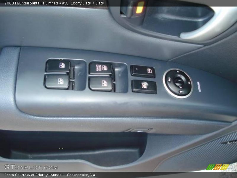 Ebony Black / Black 2008 Hyundai Santa Fe Limited 4WD