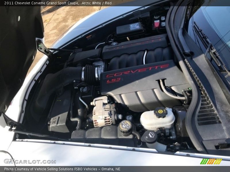 Arctic White / Red 2011 Chevrolet Corvette Grand Sport Coupe
