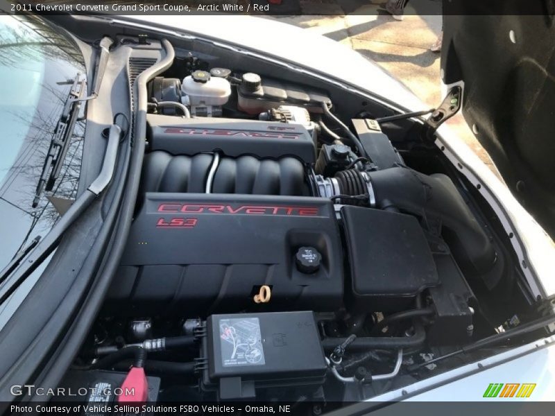 Arctic White / Red 2011 Chevrolet Corvette Grand Sport Coupe