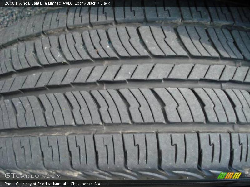 Ebony Black / Black 2008 Hyundai Santa Fe Limited 4WD