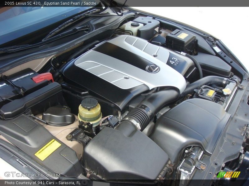Egyptian Sand Pearl / Saddle 2005 Lexus SC 430