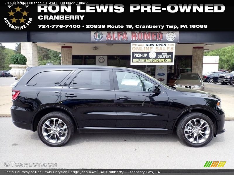 DB Black / Black 2020 Dodge Durango GT AWD