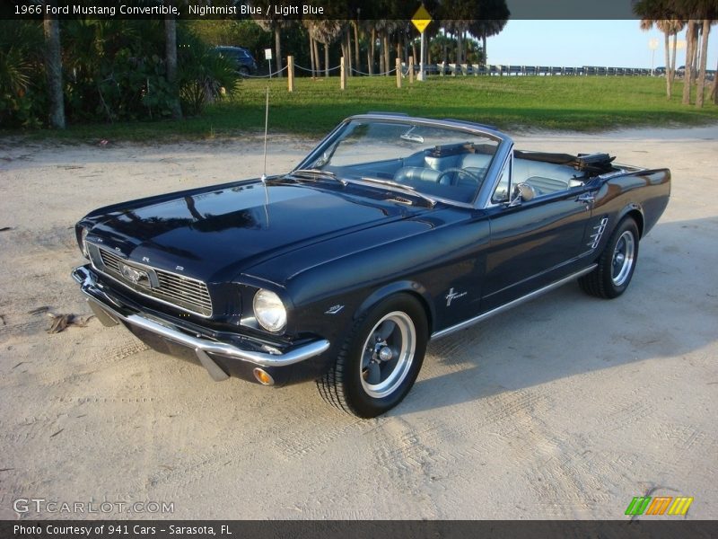 Nightmist Blue / Light Blue 1966 Ford Mustang Convertible