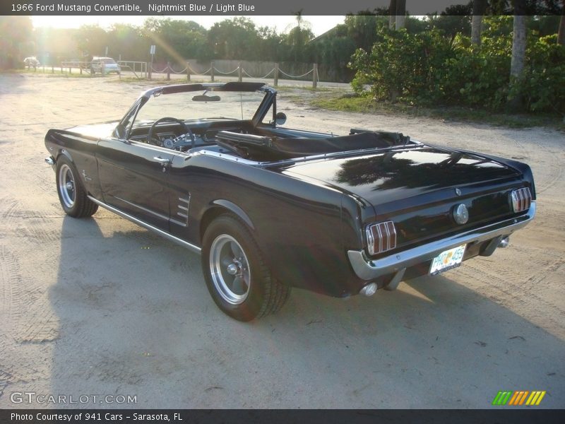 Nightmist Blue / Light Blue 1966 Ford Mustang Convertible