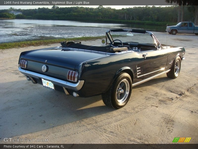Nightmist Blue / Light Blue 1966 Ford Mustang Convertible