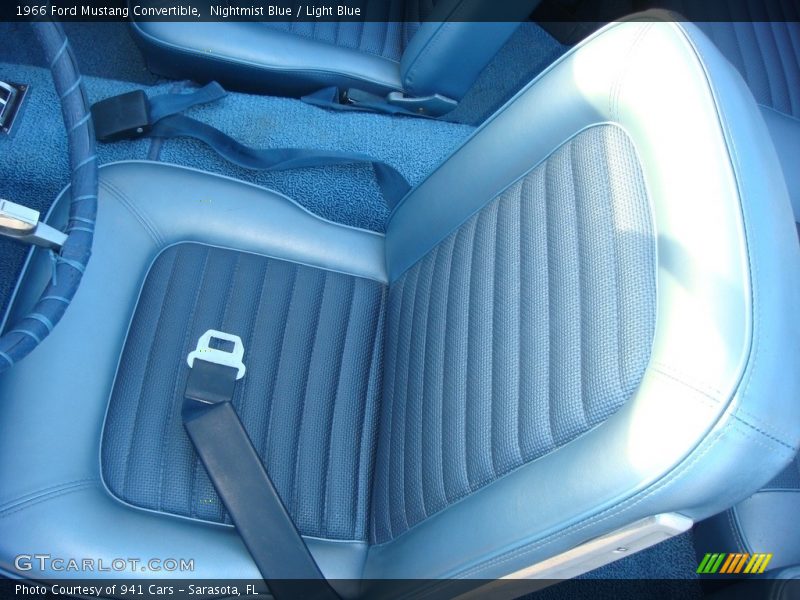 Nightmist Blue / Light Blue 1966 Ford Mustang Convertible