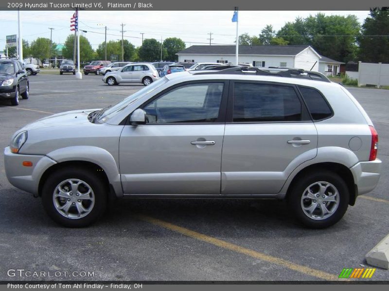 Platinum / Black 2009 Hyundai Tucson Limited V6