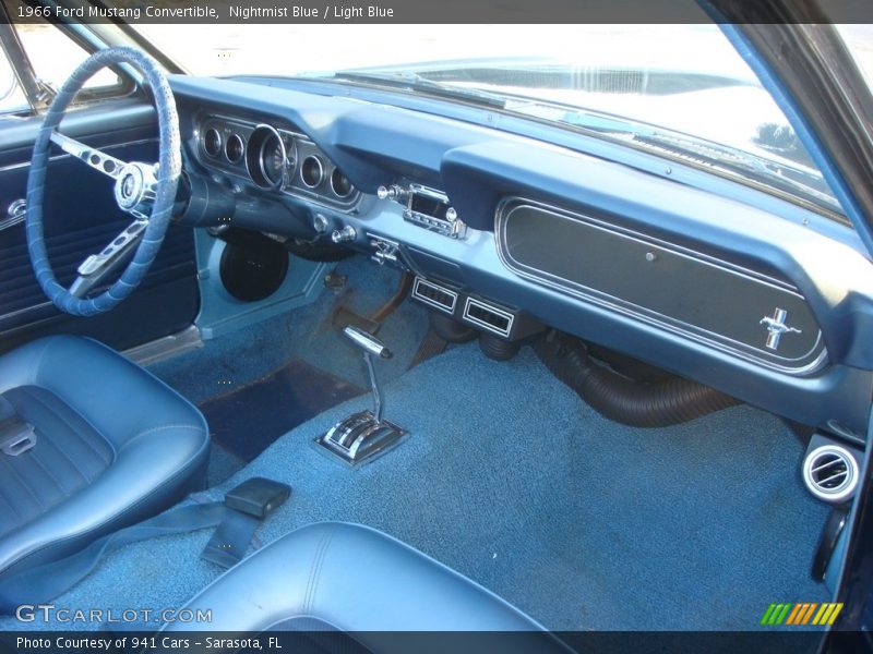 Nightmist Blue / Light Blue 1966 Ford Mustang Convertible