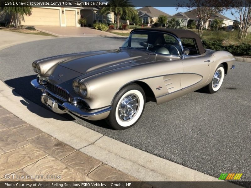 Front 3/4 View of 1961 Corvette Convertible