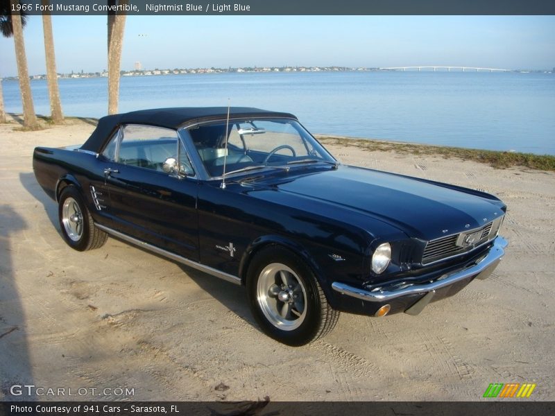 Nightmist Blue / Light Blue 1966 Ford Mustang Convertible