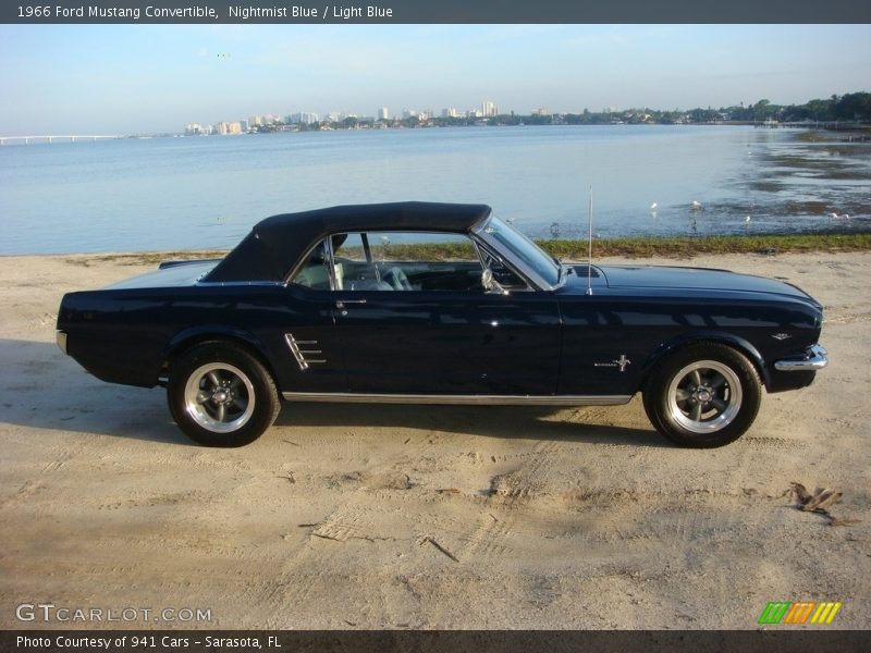 Nightmist Blue / Light Blue 1966 Ford Mustang Convertible