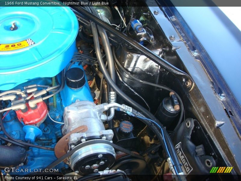 Nightmist Blue / Light Blue 1966 Ford Mustang Convertible