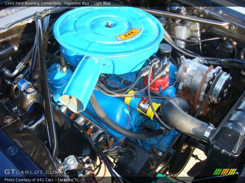 Nightmist Blue / Light Blue 1966 Ford Mustang Convertible