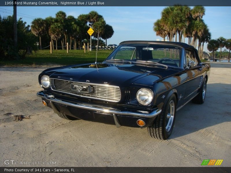Nightmist Blue / Light Blue 1966 Ford Mustang Convertible