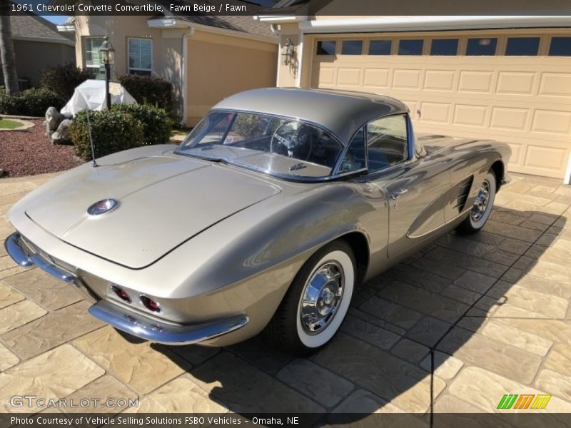 Fawn Beige / Fawn 1961 Chevrolet Corvette Convertible