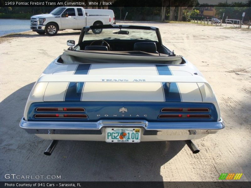 White / Black 1969 Pontiac Firebird Trans Am Convertible