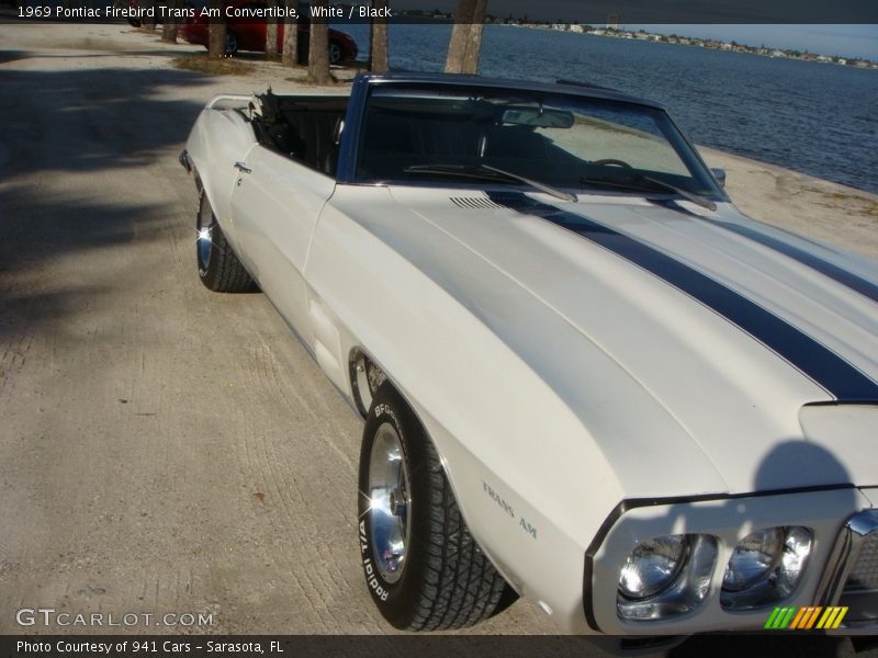 White / Black 1969 Pontiac Firebird Trans Am Convertible