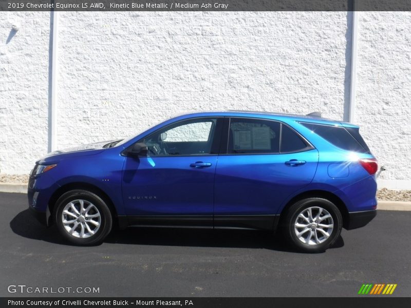 Kinetic Blue Metallic / Medium Ash Gray 2019 Chevrolet Equinox LS AWD