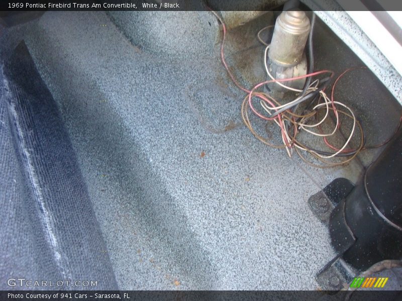 White / Black 1969 Pontiac Firebird Trans Am Convertible