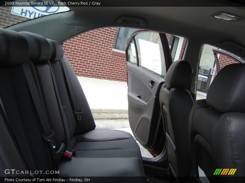 Dark Cherry Red / Gray 2009 Hyundai Sonata SE V6