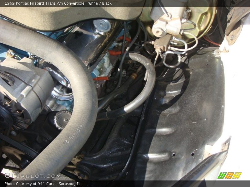 White / Black 1969 Pontiac Firebird Trans Am Convertible